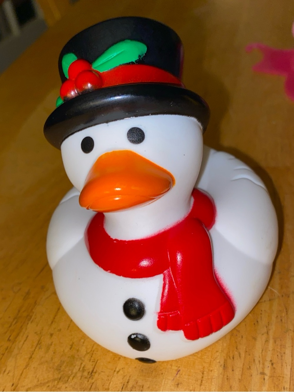 Rubber Ducky Dressed As A Snowman Holiday Christmas 3.2” in good condition